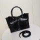 Fake Balenciaga Le City Small Vertical Tote Bag Black Replica Top AAAAA Replica Balenciaga Le City Small Vertical Tote Bag Black Clone Cheap