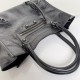 Fake Balenciaga Le City Small Vertical Tote Bag Black Replica Top AAAAA Replica Balenciaga Le City Small Vertical Tote Bag Black Clone Cheap
