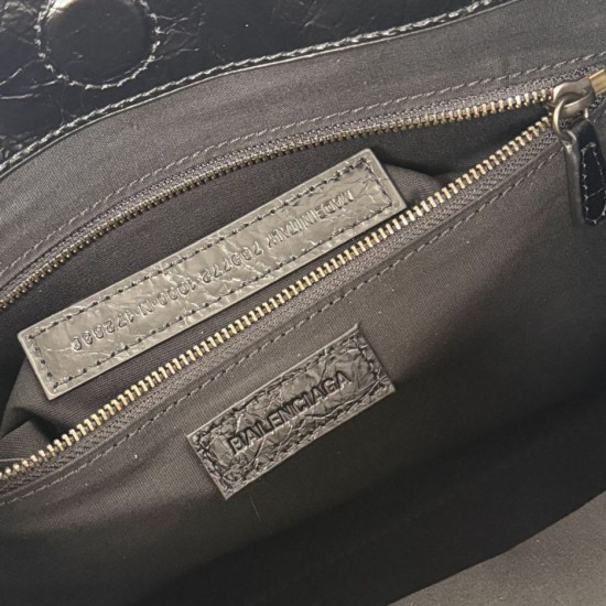 Fake Balenciaga Le City Small Vertical Tote Bag Black Replica Top AAAAA Replica Balenciaga Le City Small Vertical Tote Bag Black Clone Cheap