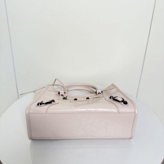 Top AAAAA Replica Balenciaga Le City Small Vertical Tote Bag Apricot Clone Cheap