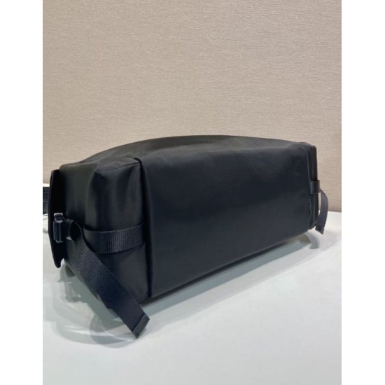 Top AAAAA Replica Prada Explore Re-Nylon Men's Shoulder Bag Black Clone Cheap