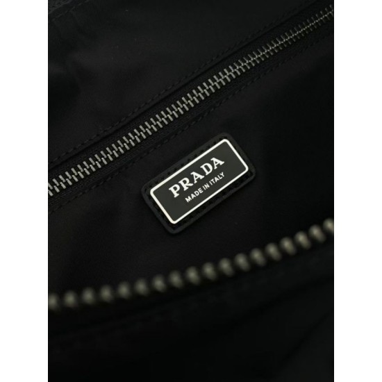 Top AAAAA Replica Prada Explore Re-Nylon Men's Shoulder Bag Black Clone Cheap