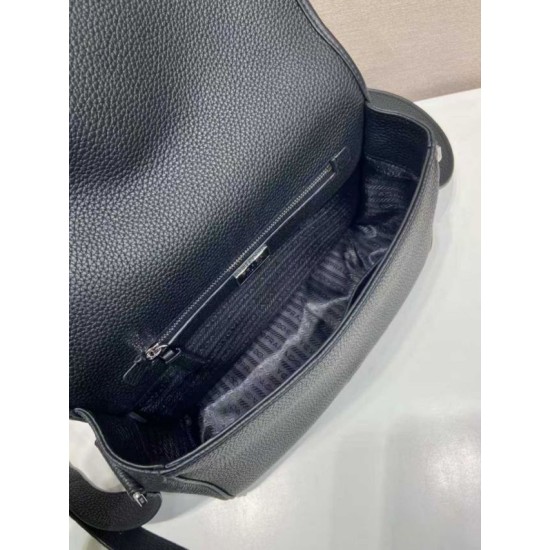 Top AAAAA Replica Prada Structured Shoulder Bag Black Clone Cheap