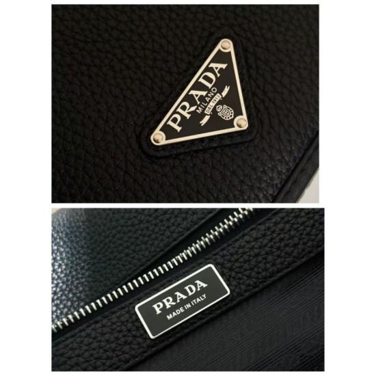 Top AAAAA Replica Prada Structured Shoulder Bag Black Clone Cheap
