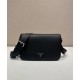 Top AAAAA Replica Prada Structured Shoulder Bag Black Clone Cheap