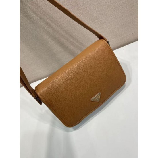 Top AAAAA Replica Prada Structured Shoulder Bag Brown Clone Cheap