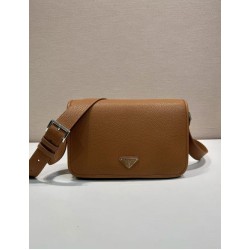 Top AAAAA Replica Prada Structured Shoulder Bag Brown Clone Cheap