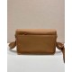 Top AAAAA Replica Prada Structured Shoulder Bag Brown Clone Cheap