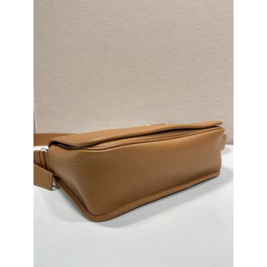 Top AAAAA Replica Prada Structured Shoulder Bag Brown Clone Cheap