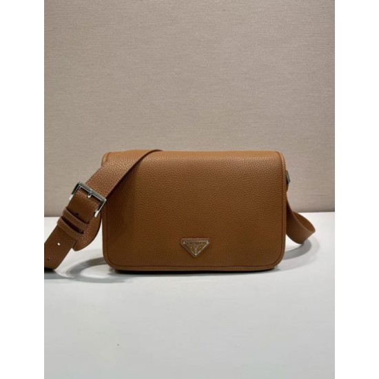 Top AAAAA Replica Prada Structured Shoulder Bag Brown Clone Cheap