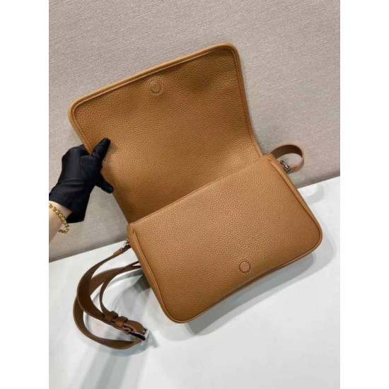 Top AAAAA Replica Prada Structured Shoulder Bag Brown Clone Cheap