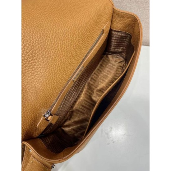 Top AAAAA Replica Prada Structured Shoulder Bag Brown Clone Cheap