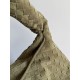 Fake Crossbody Bag Bottega Veneta Large Hop olive green intrecciato suede Replica Top AAAAA Replica Crossbody Bag Bottega Veneta Large Hop olive green intrecciato suede Clone Cheap