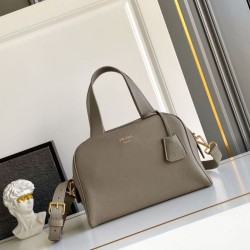 Top AAAAA Replica Prada Medium Handbag 1BB149 Grey Clone Cheap