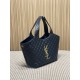 Best Replica YSL Saint Laurent icare medium Quilted Tote Bag Black Clone Sale