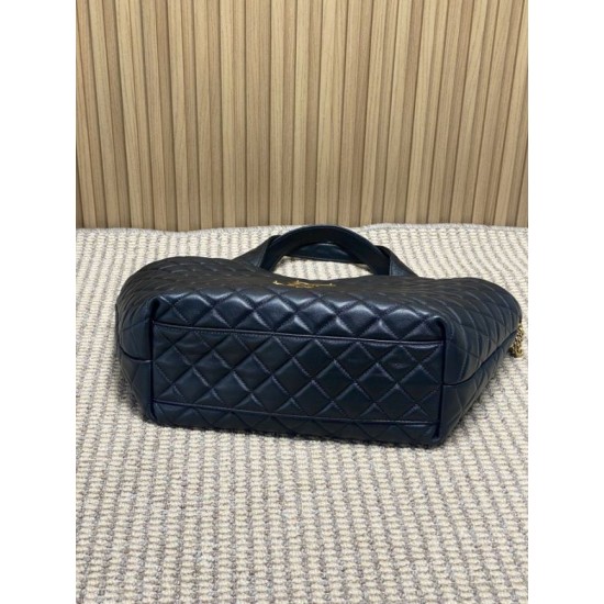 Best Replica YSL Saint Laurent icare medium Quilted Tote Bag Black Clone Sale