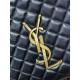 Best Replica YSL Saint Laurent icare medium Quilted Tote Bag Black Clone Sale