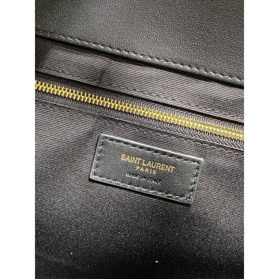 Best Replica YSL Saint Laurent icare medium Quilted Tote Bag Black Clone Sale