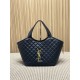 Best Replica YSL Saint Laurent icare medium Quilted Tote Bag Black Clone Sale