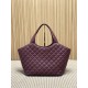 Best Replica YSL Saint Laurent icare medium Quilted Tote Bag Burgundy Clone Sale
