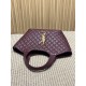 Best Replica YSL Saint Laurent icare medium Quilted Tote Bag Burgundy Clone Sale