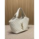 Best Replica YSL Saint Laurent icare medium Quilted Tote Bag Beige Clone Sale