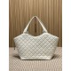 Best Replica YSL Saint Laurent icare medium Quilted Tote Bag Beige Clone Sale