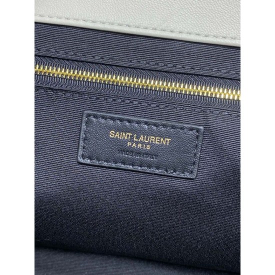 Best Replica YSL Saint Laurent icare medium Quilted Tote Bag Beige Clone Sale