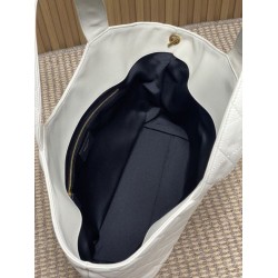 Best Replica YSL Saint Laurent icare medium Quilted Tote Bag Beige Clone Sale
