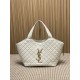 Best Replica YSL Saint Laurent icare medium Quilted Tote Bag Beige Clone Sale