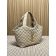 Best Replica YSL Saint Laurent icare medium Quilted Tote Bag Apricot Clone Sale