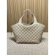 Best Replica YSL Saint Laurent icare medium Quilted Tote Bag Apricot Clone Sale