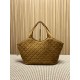 Best Replica YSL Saint Laurent icare medium Quilted Tote Bag Suede Brown Clone Sale