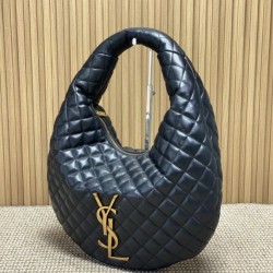 Best Replica YSL Saint Laurent Icare hobo quilted Bag Black Clone Sale