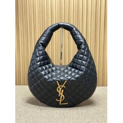 Best Replica YSL Saint Laurent Icare hobo quilted Bag Black Clone Sale