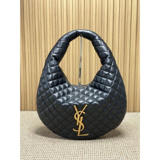 Best Replica YSL Saint Laurent Icare hobo quilted Bag Black Clone Sale