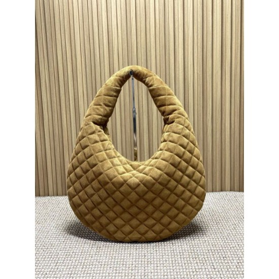 Best Replica YSL Saint Laurent Icare hobo quilted Bag Suede Brown Clone Sale