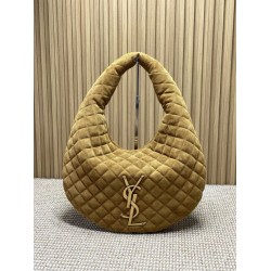 Best Replica YSL Saint Laurent Icare hobo quilted Bag Suede Brown Clone Sale