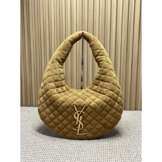 Best Replica YSL Saint Laurent Icare hobo quilted Bag Suede Brown Clone Sale
