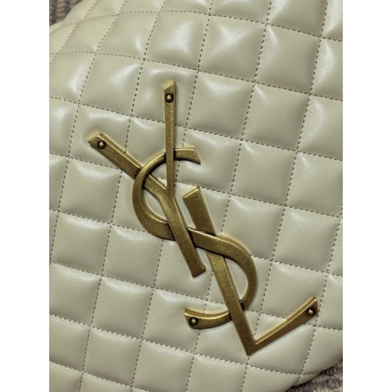 Best Replica YSL Saint Laurent Icare hobo quilted Bag Beige Clone Sale