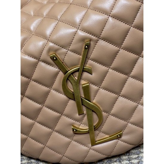 Best Replica YSL Saint Laurent Icare hobo quilted Bag Apricot Clone Sale