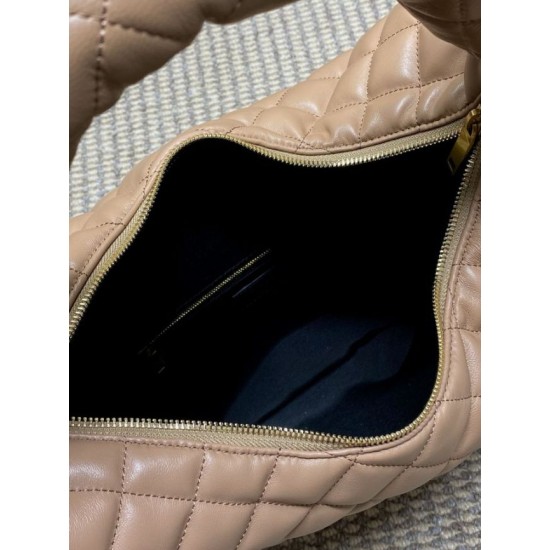 Best Replica YSL Saint Laurent Icare hobo quilted Bag Apricot Clone Sale