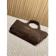 Best Replica YSL Saint Laurent Icare Suede Tote Bag in Brown Knockoff