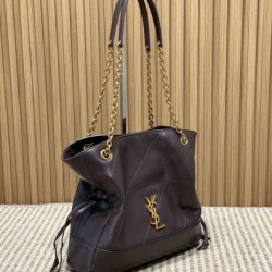 Best Replica YSL Saint Laurent Jamie Shopping Small/Large Tote Bag in Coffee Knockoff