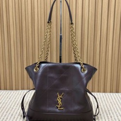 Best Replica YSL Saint Laurent Jamie Shopping Small/Large Tote Bag in Coffee Knockoff