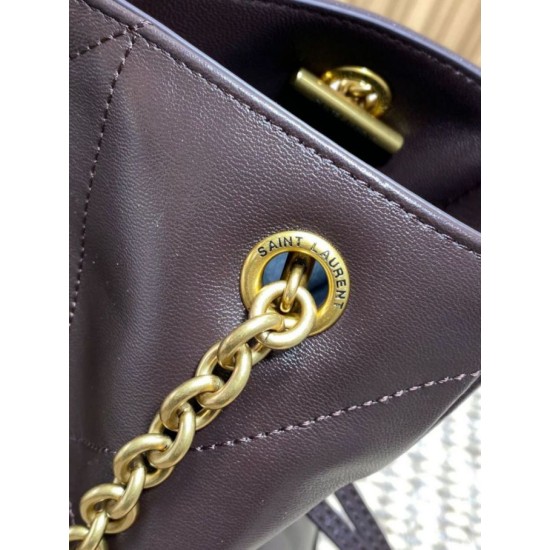 Best Replica YSL Saint Laurent Jamie Shopping Small/Large Tote Bag in Coffee Knockoff
