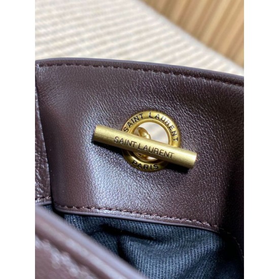Best Replica YSL Saint Laurent Jamie Shopping Small/Large Tote Bag in Coffee Knockoff