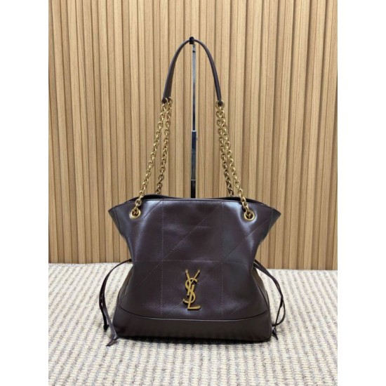 Best Replica YSL Saint Laurent Jamie Shopping Small/Large Tote Bag in Coffee Knockoff
