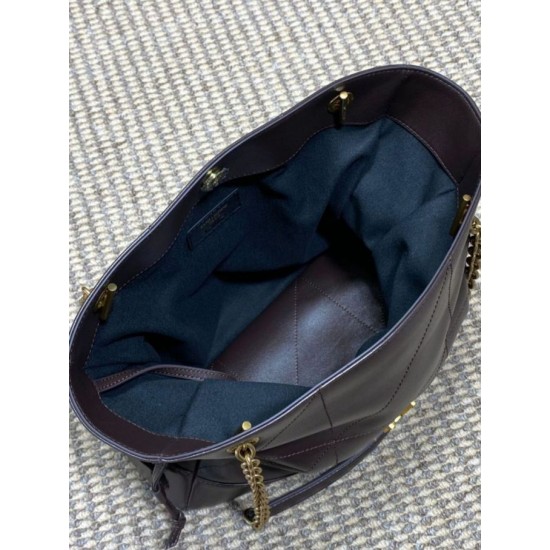 Best Replica YSL Saint Laurent Jamie Shopping Small/Large Tote Bag in Coffee Knockoff
