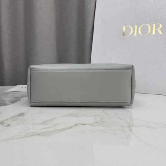 Best Replica Dior Bow Small/Medium Shoulder Bag in Gold Finish in Grey Knockoff